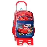 Plecaki szkolne i tornistry - Joumma Disney Cars Lets Race Plecak szkolny z wózkiem Czerwony 30 x 40 x 13 cm Poliester 15,6L, Czerwone, plecak szkolny na kółkach - miniaturka - grafika 1