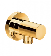 Akcesoria do armatury i ceramiki - OMNIRES S008 GL Przyłącze kątowe, złote - miniaturka - grafika 1