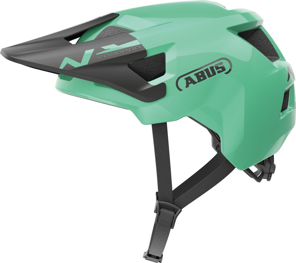 Kask rowerowy Abus YouDrop, kask dziecięcy i młodzieżowy, S, sage green, AS