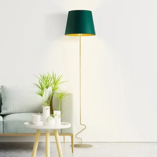 Lampa podłogowa do salonu w stylu urban jungle SURAT GOLD - Lampy stojące - miniaturka - grafika 1