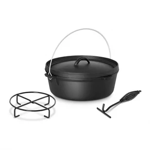 Royal Catering Kociołek żeliwny - 6 l - stojak RCPP-6QTH RCPP-6QTH - Kociołki - miniaturka - grafika 3