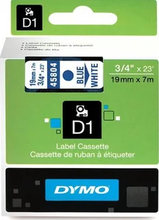 Dymo TAŚMA DYMO D1 DO DRUKAREK NIEBIESKI TEKST NA BIAŁYM TLE 19 MM X 7 M - Etykiety do drukarek - miniaturka - grafika 1