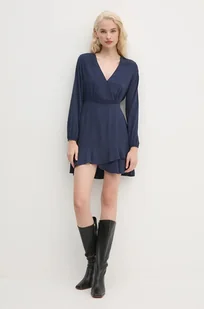 Pepe Jeans sukienka KENDALL kolor granatowy mini rozkloszowana PL953610 - Sukienki - miniaturka - grafika 1