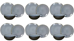 TALERZE ZESTAW OBIADOWY 18 el. BLACK JEANS GREY - Serwisy obiadowe TALERZE ZESTAW OBIADOWY 18 el. BLACK JEANS GREY - Serwisy obiadowe - miniaturka - grafika 1