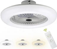 Wentylatory sufitowe - wentylator sufitowy LED 80w z oświetleniem Wentylator z pilotem zdalnego sterowania Ściemnialny wentylator Nowoczesny - miniaturka - grafika 1