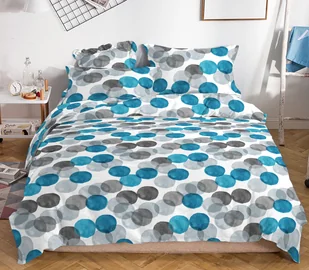 Cotton World Pościel bawełniana 220x200 3cz SATUB03 - Pościel - miniaturka - grafika 1