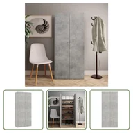 Szafki na buty - The Living Store Szafka na buty betonowa szara 80x35,5x180 cm materiał drewnopochodny - miniaturka - grafika 1