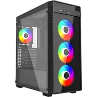 Obudowy komputerowe - GEMBIRD Gamingowa obudowa komputerowa ARGB Fornax K700 ATX czarna - miniaturka - grafika 1