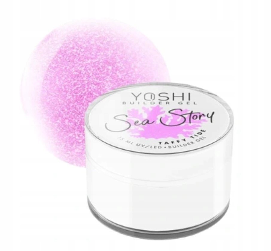 YOSHI Żel Budujący BUILDER GEL do paznokci SEA STORY Taffy Tide 15ml