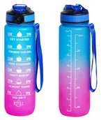 Shakery i bidony sportowe - Butelka 1000ml bidon sportowy na napój wodę solidna plastik PC - miniaturka - grafika 1