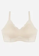 Biustonosze - Jasnobeżowy Bezszwowy Biustonosz z Usztywnieniem Bez Fiszbin Zeritha - miniaturka - grafika 1