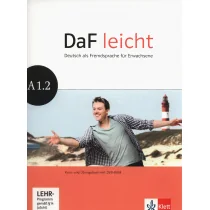 LektorKlett DaF leicht A1.2. Kurs- und Übungsbuch + DVD - Praca zbiorowa - Książki do nauki języka niemieckiego - miniaturka - grafika 1