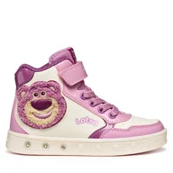 Buty dla dziewczynek - Sneakersy Geox J Skylin J568WG 0BCKN C8F1M S Écru - miniaturka - grafika 1