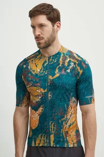 Koszulki męskie - Jack Wolfskin t-shirt rowerowy Gravex Printed kolor zielony wzorzysty - grafika 1