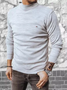 Sweter męski jasnoszary Dstreet WX2020-3XL - Swetry męskie - miniaturka - grafika 1