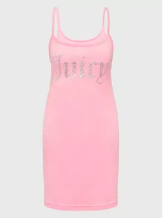 Sukienki - Juicy Couture Sukienka codzienna Rae JCWE222003 Różowy Slim Fit - grafika 1