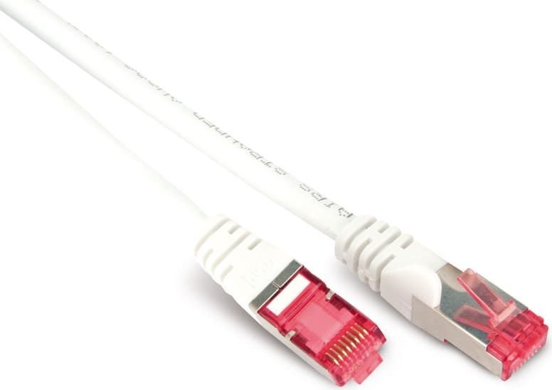 Kabel sieciowy patch S/CONN o maksymalnej łączności, kat. 6A, S/FTP, PIMF, bezhalogenowy, GHMT-CERTIFIED, biały, 2,0 m (75712-AW)