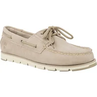 Półbuty damskie - Timberland Camden Falls Suede Boat Shoes Simply Taupe brązowe - miniaturka - grafika 1