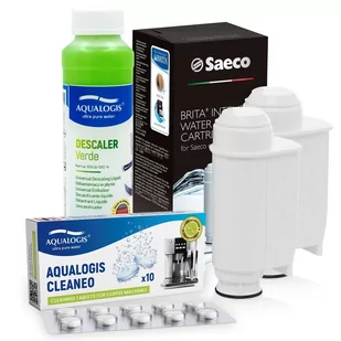 Zestaw Do Saeco Philips, Intenza+ 2 szt, Odkamieniacz Verde 750ml, Tabletki Cleaneo 10 szt. - Akcesoria i części do ekspresów do kawy - miniaturka - grafika 1