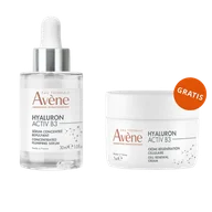 Zestawy kosmetyków damskich - Avene Hyaluron Activ B3, skoncentrowane serum wypełniające, 30 ml + krem odbudowujący komórki, 7 ml gratis - miniaturka - grafika 1