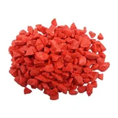 Pozostałe ozdoby ogrodowe - Kamienie dekoracyjne czerwone 0,5 kg - miniaturka - grafika 1