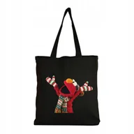 Torby i wózki na zakupy - Eko Torba na ramię Zakupy Shopper Torebka Bawełniana ŚWIĄTECZNA Mikołaj #16 - miniaturka - grafika 1