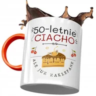 Kubki - Kubek Pomarańczowy na Urodziny 50 50te 50-te z Nadrukiem ze Zdjęciem + Opakowanie na prezent (wzór 03) - miniaturka - grafika 1