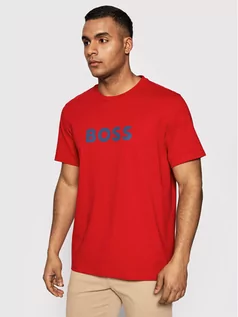 Koszulki męskie - Hugo Boss T-Shirt 50469289 Czerwony Relaxed Fit - grafika 1