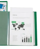 Portfele - Portfel lider Paper Indywidualnie 40 pokrowców kangur polipropylen, DIN a4 zielony przeciekacz okładki i polędź - miniaturka - grafika 1