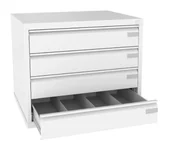 Meble i wyposażenie gabinetów medycznych - Nadstawka z 4 szufladami o formacie A6 NSZK 103 - miniaturka - grafika 1