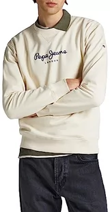 Pepe Jeans Bluza męska Edward Crew, beżowy (kość słoniowa), XL - Bluzy męskie - miniaturka - grafika 1