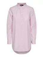 Koszule damskie - PIECES PCJIVA koszula damska, Begonia Pink/Stripes:Cloud Dancer, XS - miniaturka - grafika 1