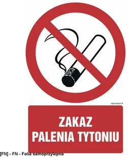 SIGNPROJECT GC036 - Zakaz palenia tytoniu 300x450 - Tablice BHP - miniaturka - grafika 1