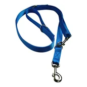 Smycze dla psów - Chaba Smycz taśmowa regulowana kolor niebieski 30mm 260cm - miniaturka - grafika 1