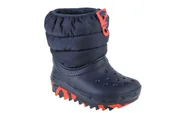 Śniegowce damskie - Crocs Classic Neo Puff Boot Toddler 207683-410, Dla Chłopca, Śniegowce, Granatowy - miniaturka - grafika 1