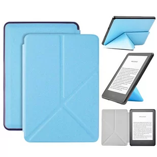 Etui Składane Origami Na Czytnik Kindle 10 6" Niebieskie - Etui do czytników e-book - miniaturka - grafika 1
