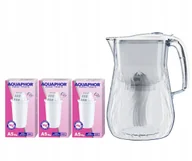 Dzbanki filtrujące - Dzbanek filtrujący Aquaphor Orleans 4.2l biały z 3 wkł. A5 Mg - miniaturka - grafika 1