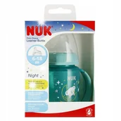 Kubki dla dzieci - NUK KUBEK NIEKAPEK BUTELKA DO NAUKI PICIA 150ml 6m+ Z UCHWYTEM ŚWIECI NIGHT - miniaturka - grafika 1