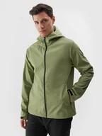 Kurtki i kamizelki sportowe męskie - 4F Kurtka softshell wiatroodporna membrana 5000 męska - khaki 3XL - miniaturka - grafika 1