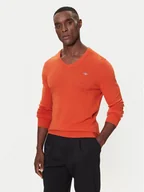 Swetry męskie - Gant Sweter 8050274 Pomarańczowy Regular Fit - miniaturka - grafika 1