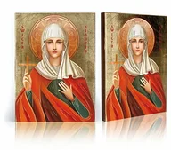 Ikony i obrazy sakralne - Ikona religijna Święta Klaudia - miniaturka - grafika 1