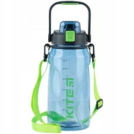 Bidony dla dzieci - BUTELKA NA WODĘ BIDON SZKOLNY Z USTNIKIEM 1500 ml NIEBIESKA Kite - miniaturka - grafika 1