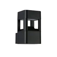 Lampy ogrodowe - Italux FOLEDA kinkiet zewnętrzny czarny IP54 LED 10W 3000K OWL-5215-3K - miniaturka - grafika 1