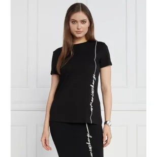 Armani Exchange T-shirt | Regular Fit - Koszulki i topy damskie - miniaturka - grafika 1