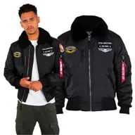 Odzież taktyczna i umundurowanie - Kurtka Alpha Industries Injector III Air Force 198113 515 - Czarna 3XL - miniaturka - grafika 1