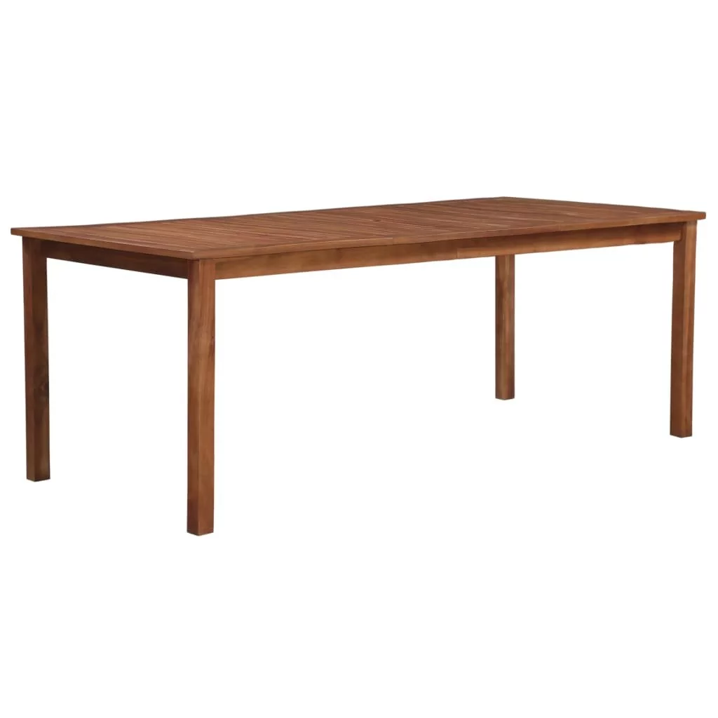 vidaXL Ogrodowy stół jadalniany, lite drewno akacjowe, 200x90x74 cm