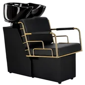 Myjki fryzjerskie - Myjnia myjka fryzjerska barberska Zion do salonu fryzjerskiego barberskiego ruchoma ceramiczna misa armatura bateria słuchawka - miniaturka - grafika 1