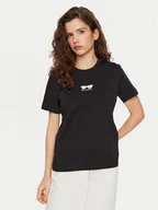 Koszulki i topy damskie - KARL LAGERFELD T-Shirt A1W17021 Czarny Regular Fit - miniaturka - grafika 1