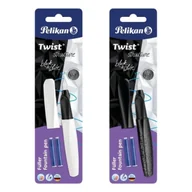 Pióra wieczne - Pióro wieczne Twist do kaligrafii + 2 naboje mix - PELIKAN - miniaturka - grafika 1