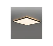 Lampy sufitowe - LED Łaz. lampa z czujnikiem NIVERA LED/24W/230V IP54 30x30 cm czarny + pilot - miniaturka - grafika 1